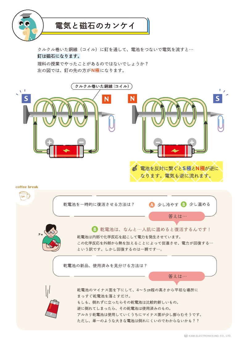 KAMIペディア1　電気と磁石のカンケイ